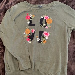 Torrid LOVE sweater